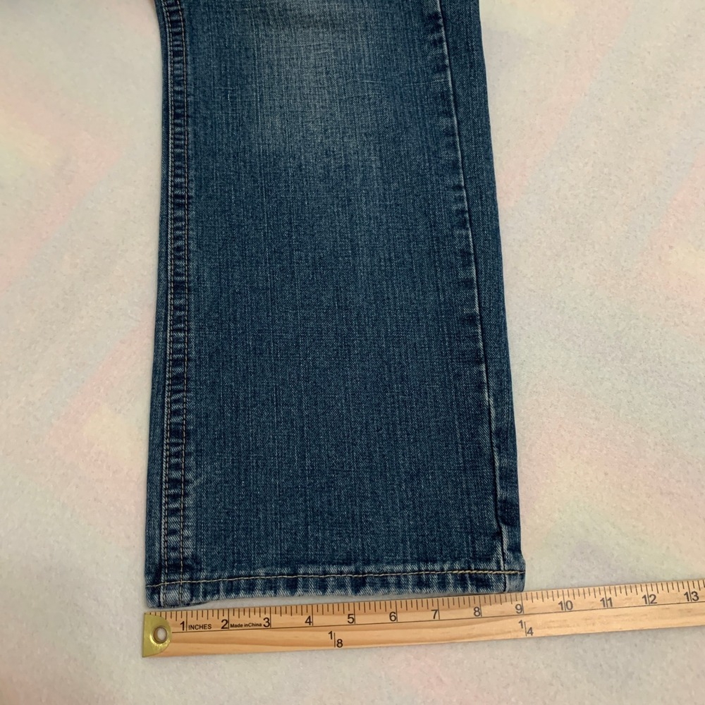 ENYCE Jeans Men Embroidered Blue Denim Straight Leg Y2K Casual 34x29 (Tag 34x30) - Picture 13 of 13